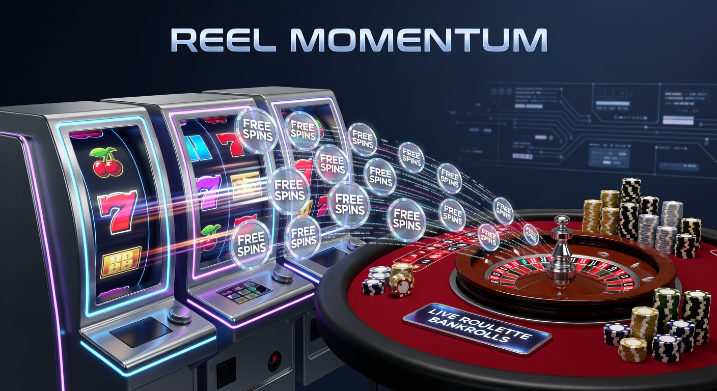 Dynamic graphic showing slot reels transitioning into a spinning roulette wheel, symbolizing bonus credits flowing from digital slots to live table games
