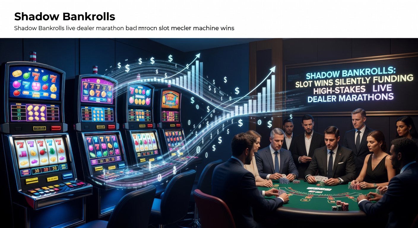 Digital slot reels transitioning into a live dealer blackjack table with cascading chips and glowing jackpots in the background