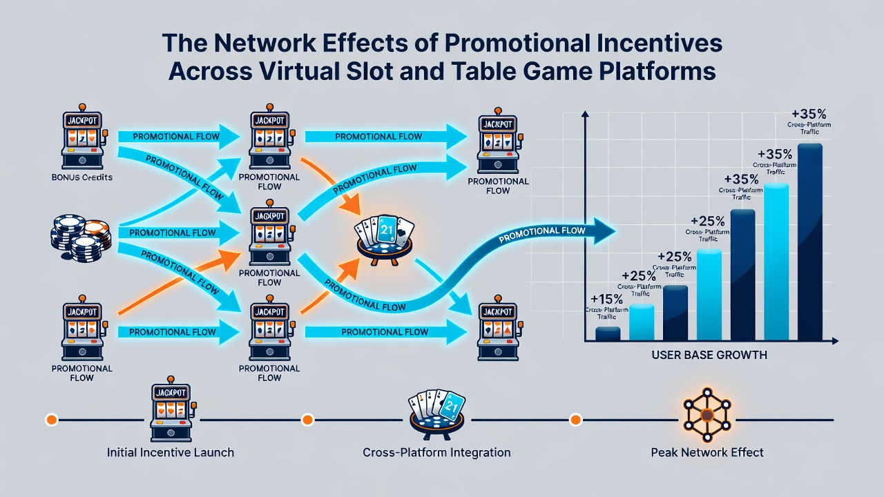 Data visualization showing player flow between slot bonuses and table game activity across multiple platforms